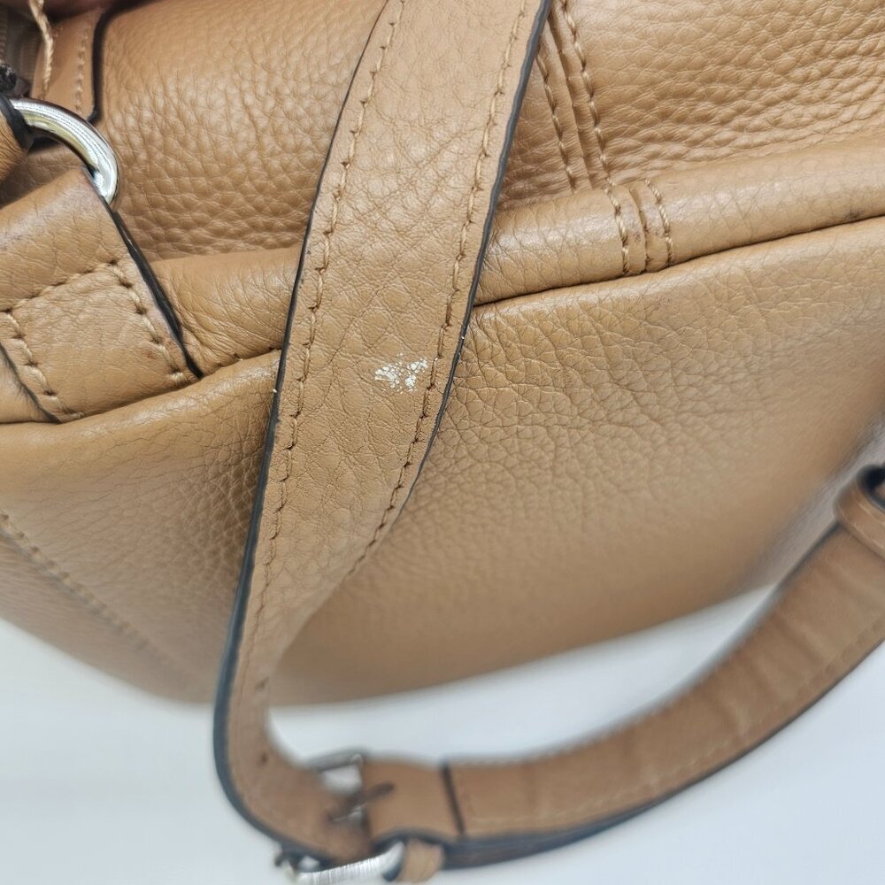 Calvin Klein Pebble Leather Small Backpack Tan – Repair Needed - Picture 13 of 16